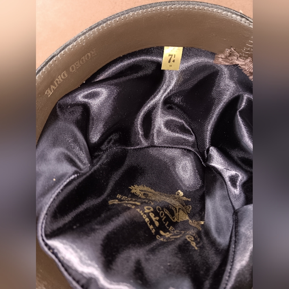 Golden Gate Hat Company Los Angeles, Calif. Rodeo Drive Men's Cowboy Hat 7 1/4 - Picture 7 of 10